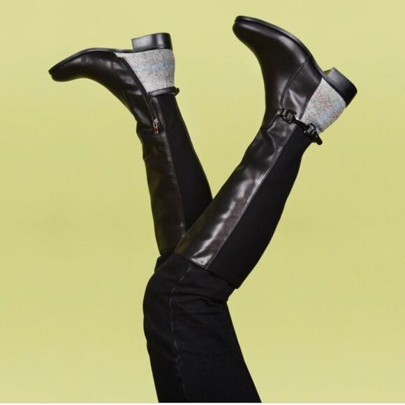 KAREN SCOTT DELIEE TALL BOOTS/BOOTIES LEATHER &SUEDE SHOE - Picture 1 of 16